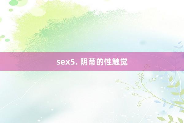 sex5. 阴蒂的性触觉